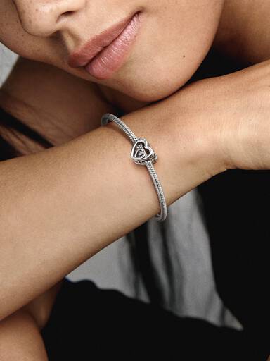 Entwined Infinite Hearts Charm