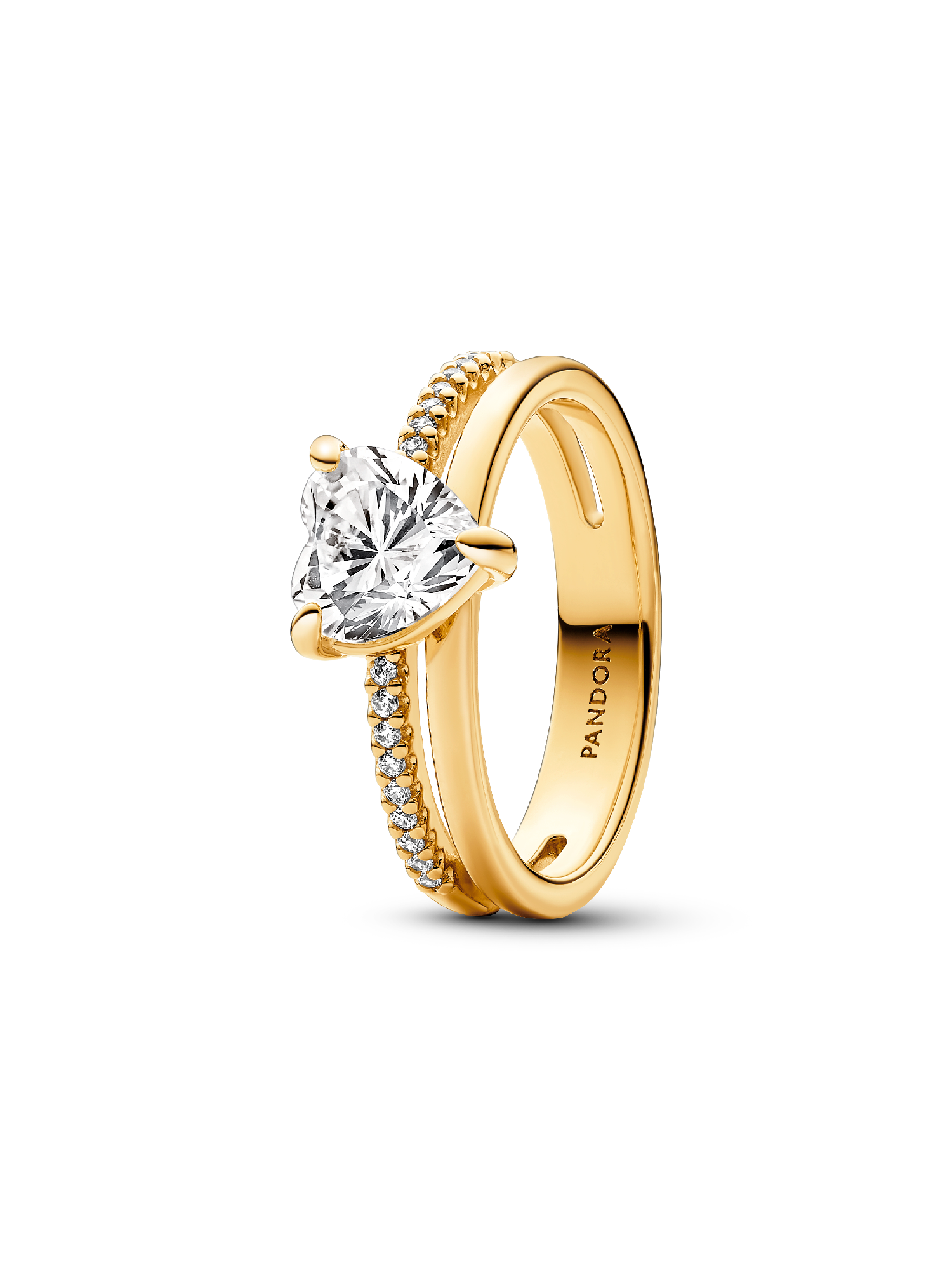 Double Band Heart Ring