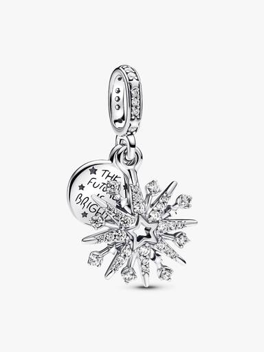 Sparkling Firework Double Dangle Charm