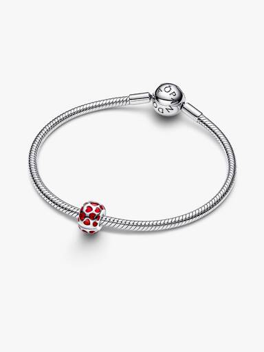 Hearts Round Clip Charm