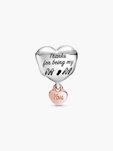 Love You Mum Heart Charm