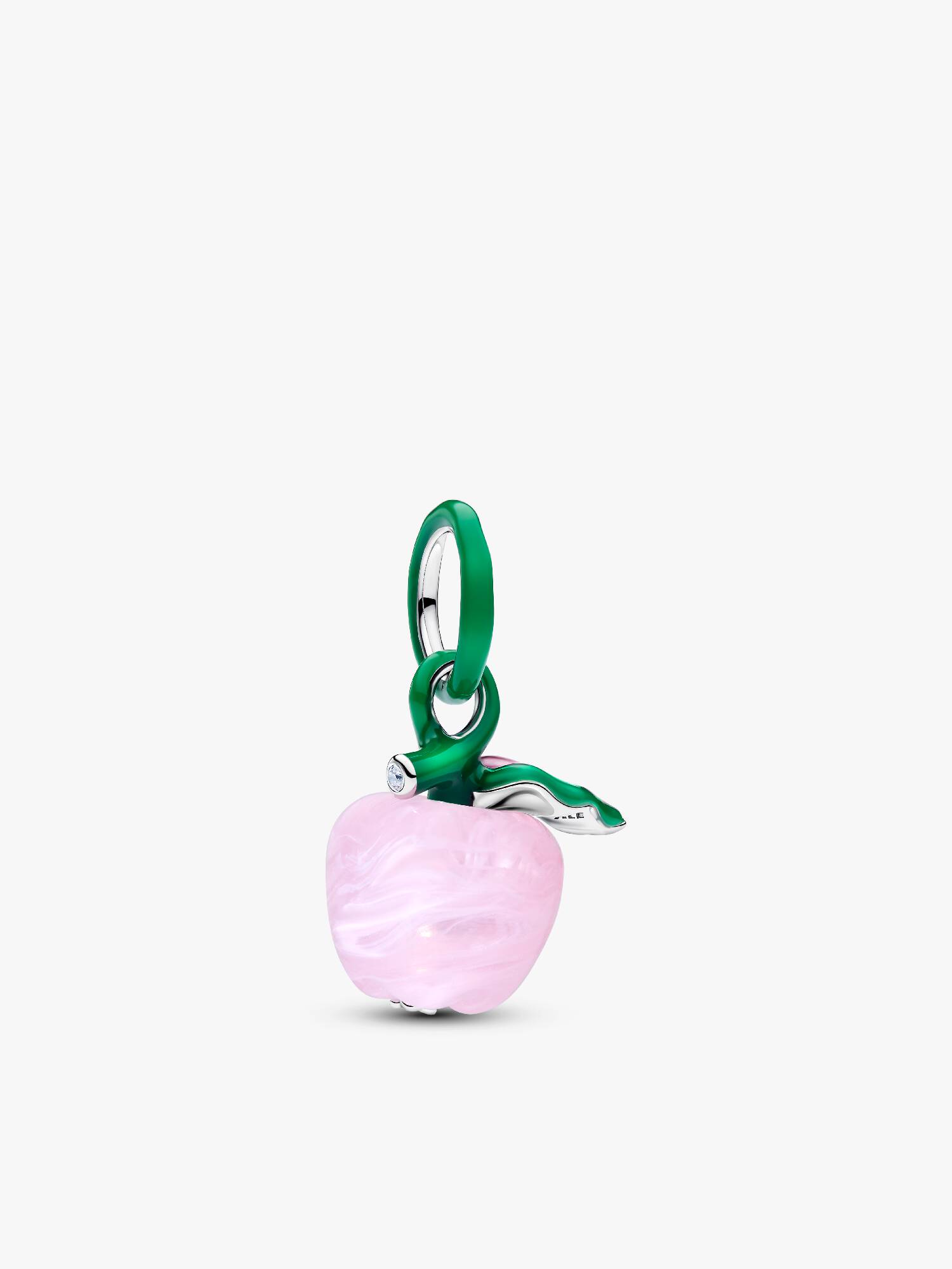 Murano Pink Apple Charm
