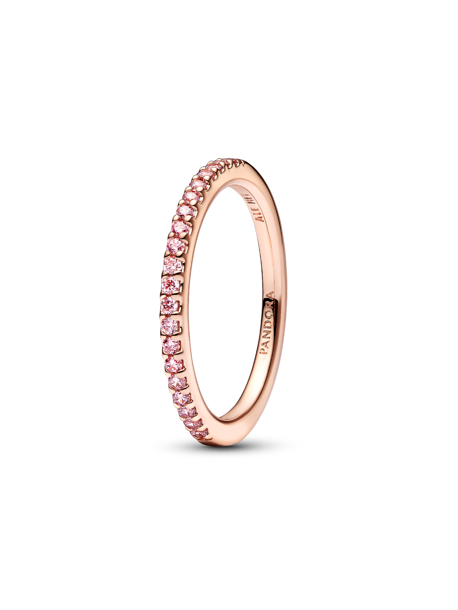 Sparkling Pink Band Ring