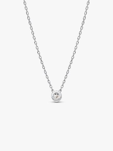 Pandora Era Lab-Grown Diamond Bezel Pendant Necklace