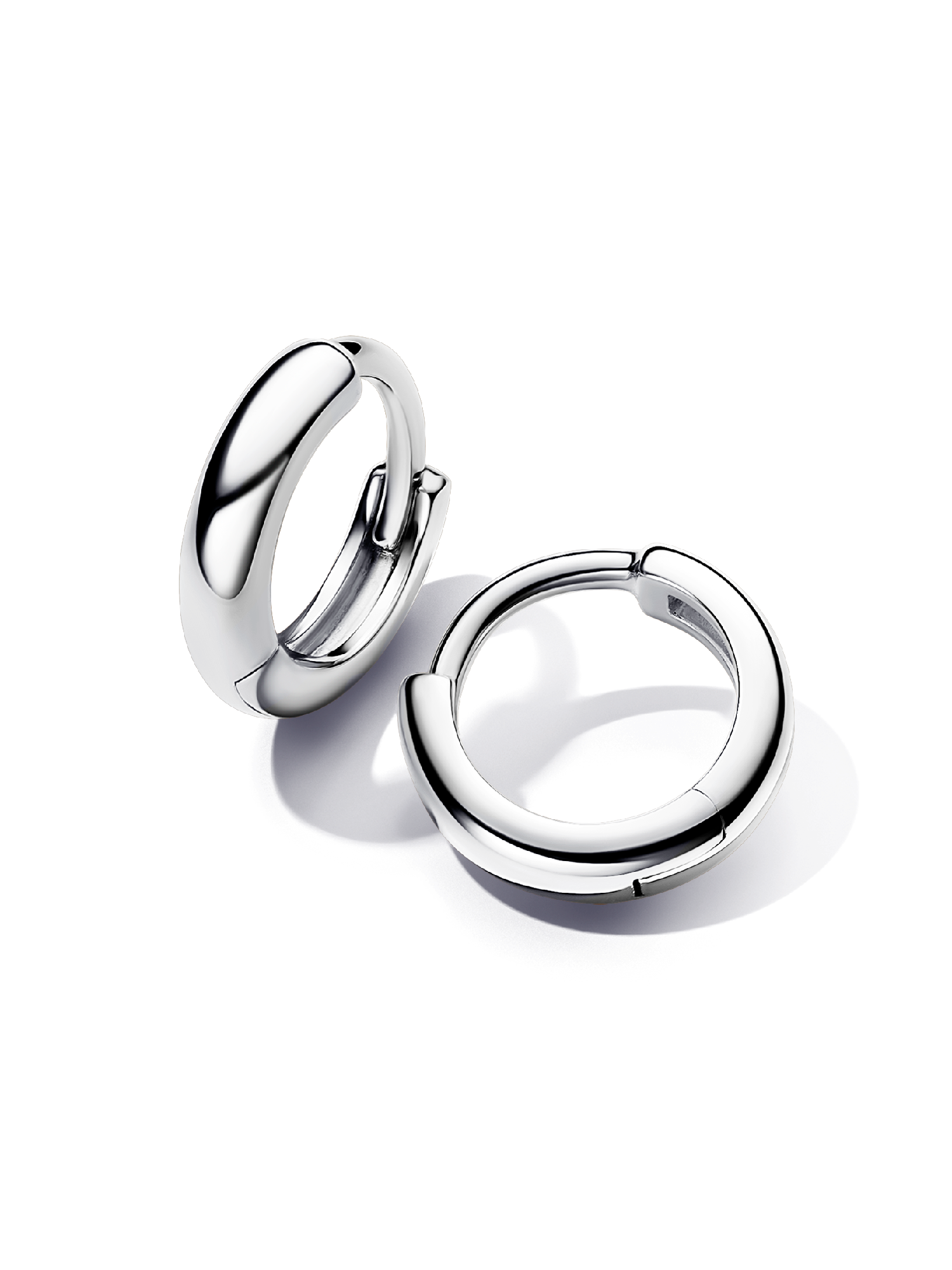 Round Huggie Hoop Earrings