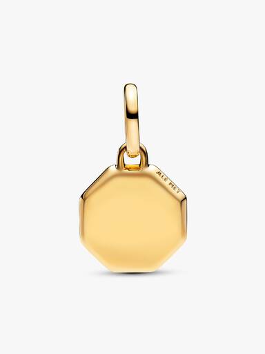 Blue Engravable Mini Medallion Charm