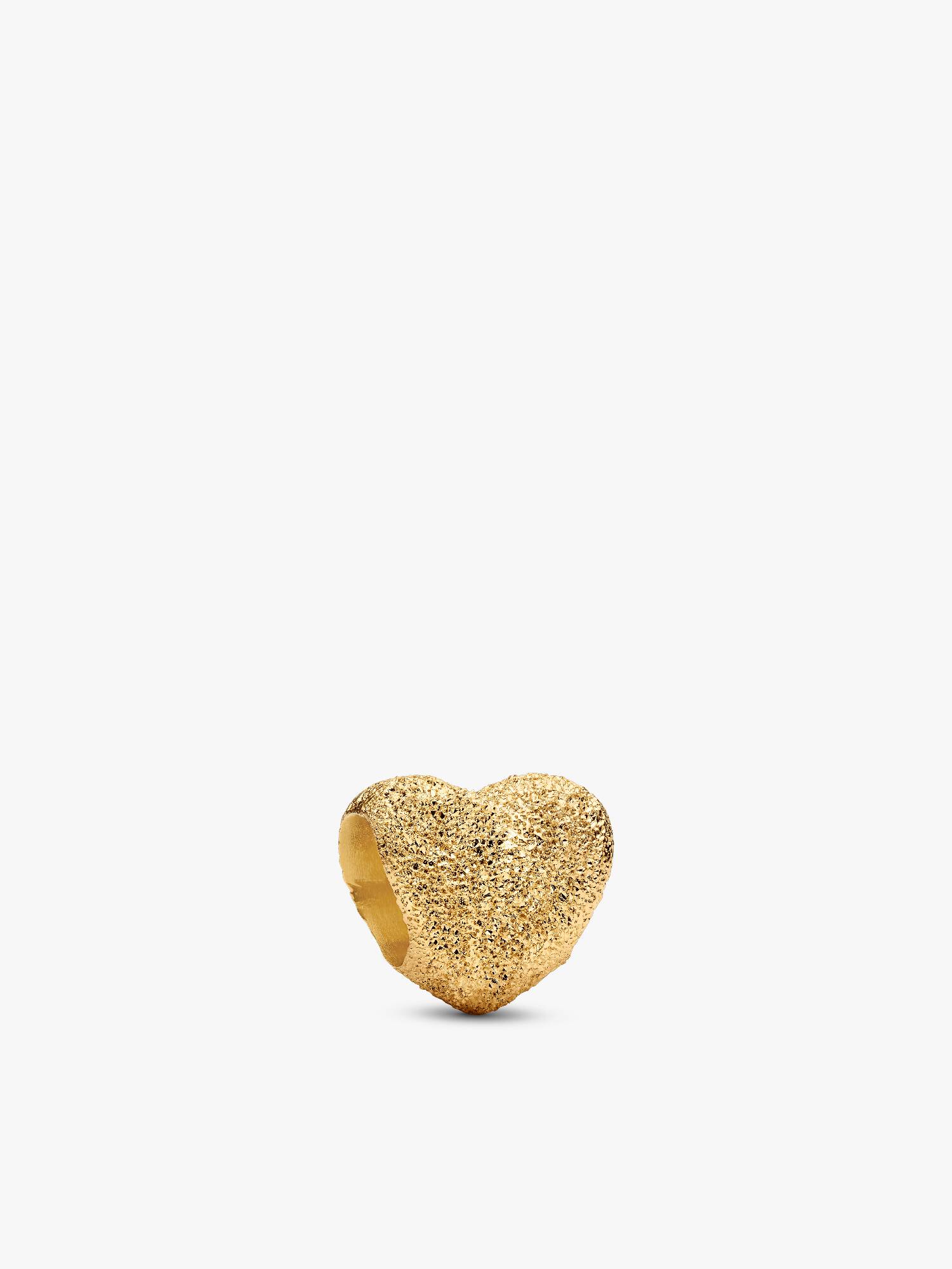 Textured Heart Mini Charm