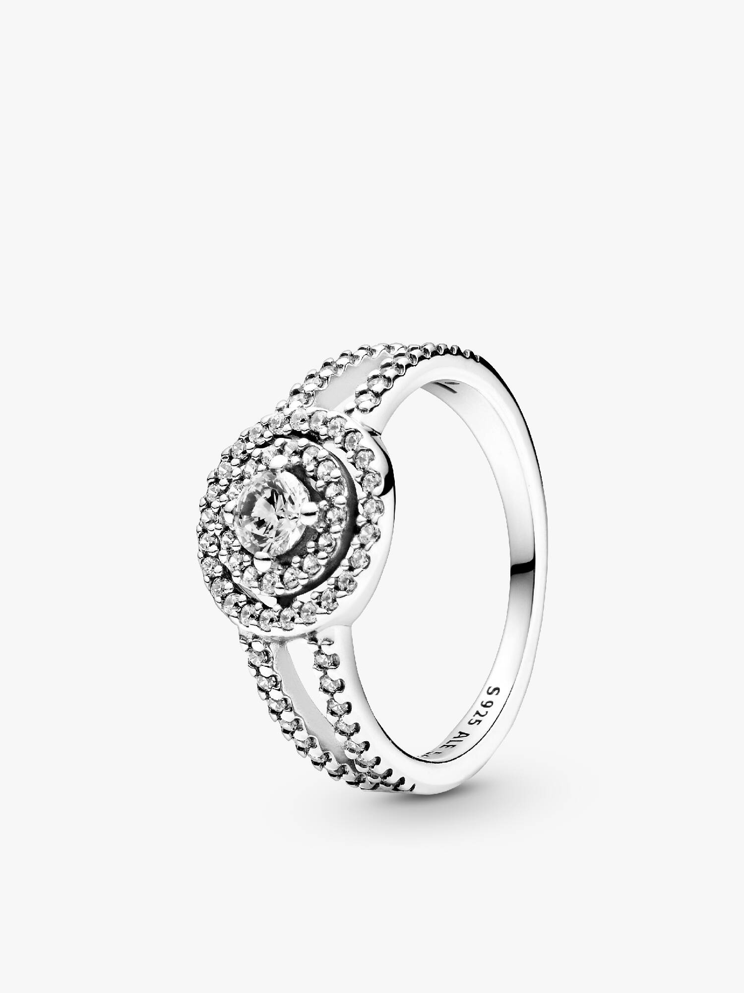 Sparkling Double Halo Ring