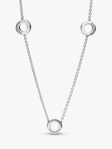 Pavé Circles Chain Necklace