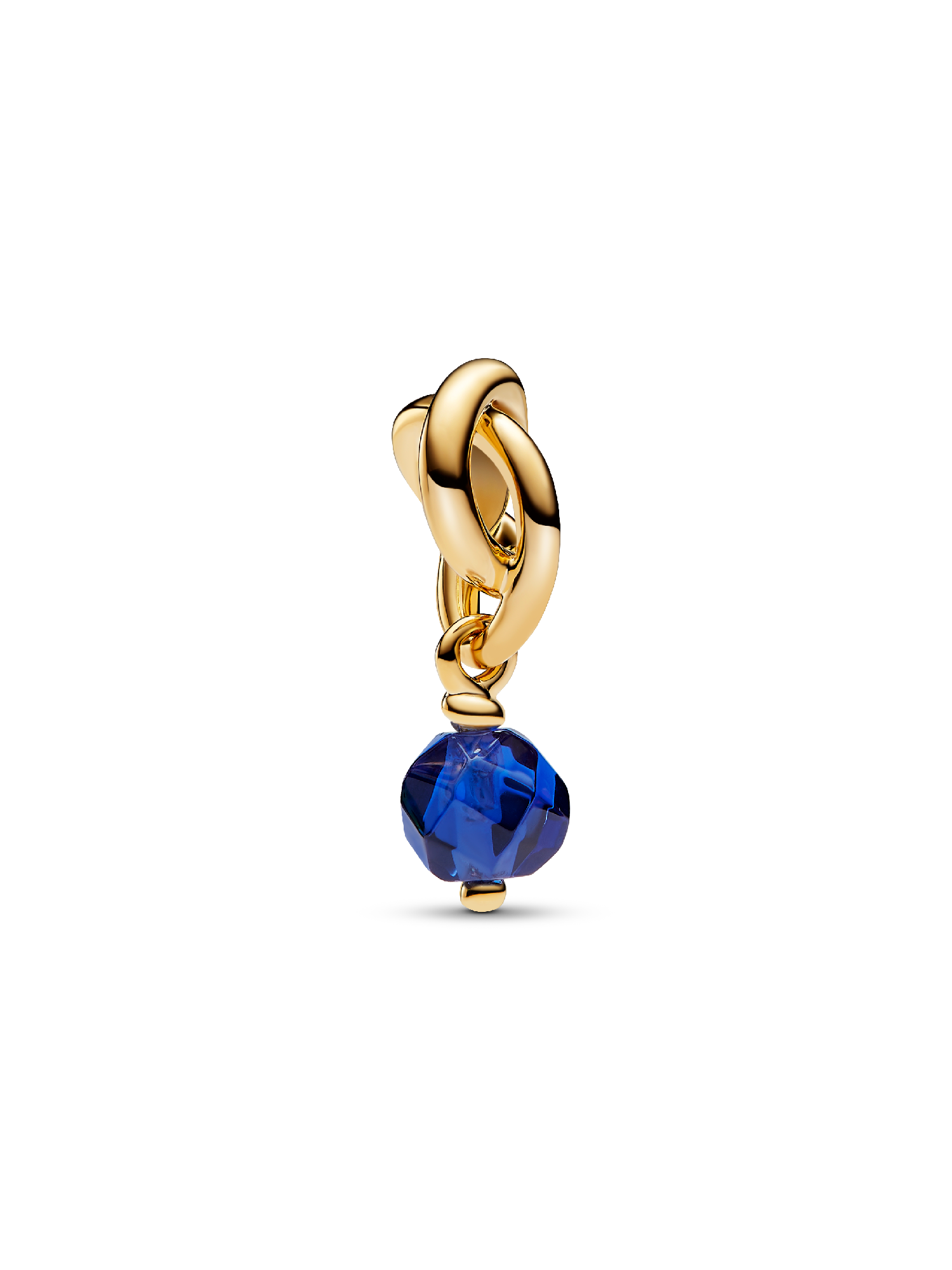September Crystal Birthstone Eternity Circle Dangle Charm