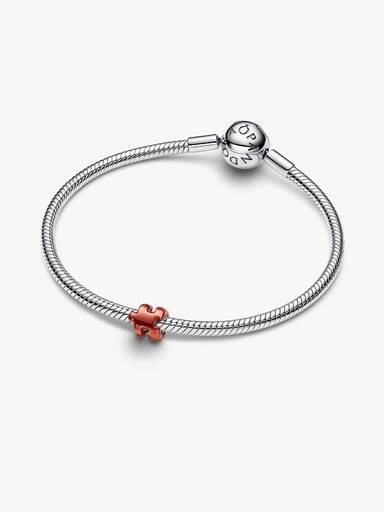 Orange Puzzle Piece Mini Charm