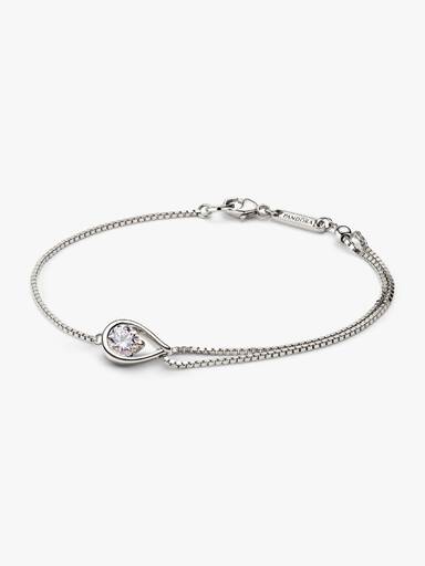 Pandora Infinite Lab-Grown Diamond Double Chain Bracelet