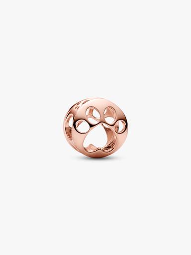Paw 14k rose gold-plated charm