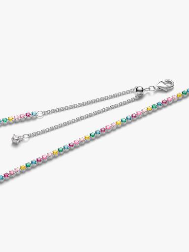 Rainbow Tennis Necklace