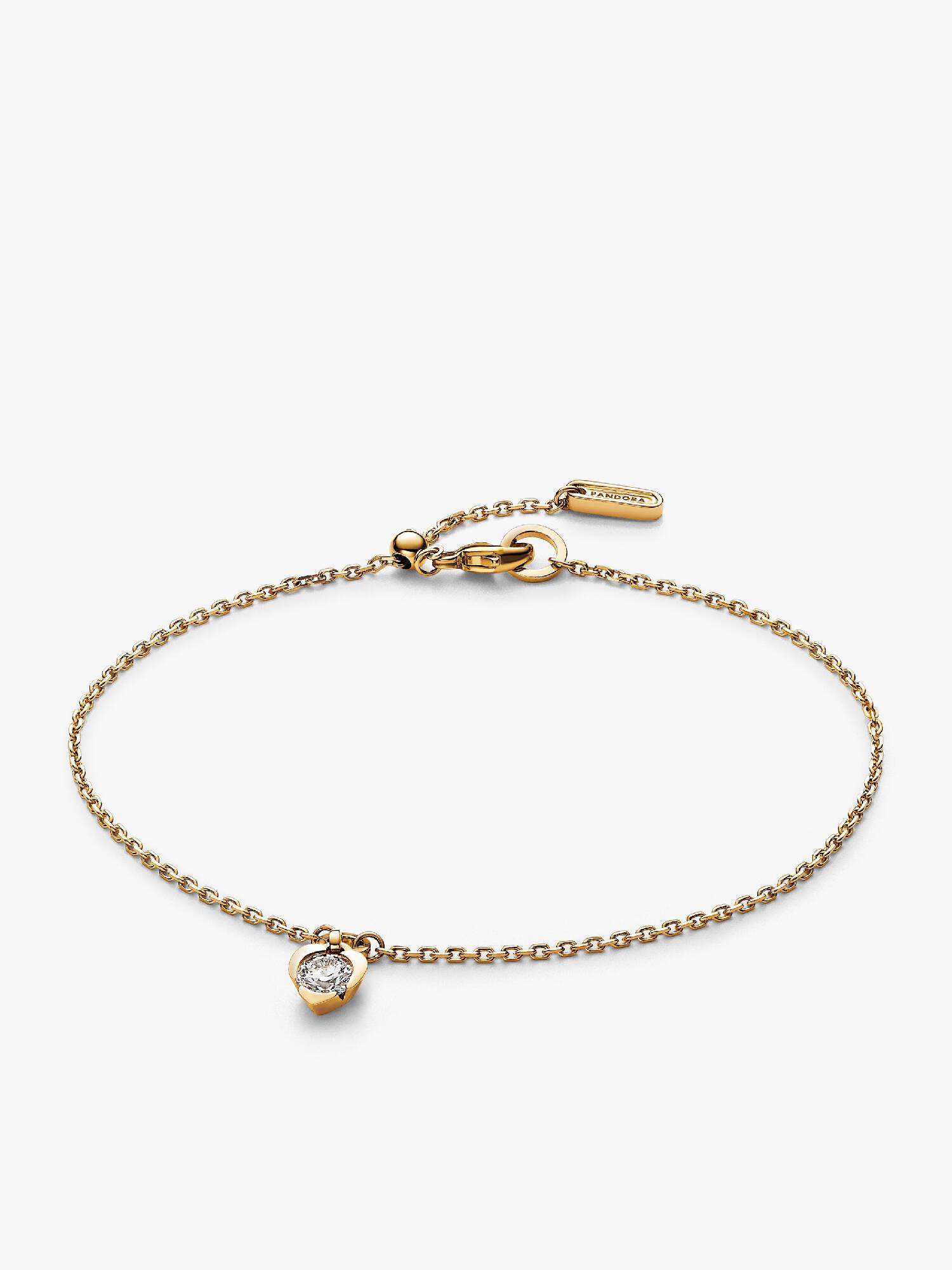 Pandora Talisman Lab-Grown Diamond Heart Chain Bracelet