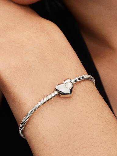 Engravable June Mother of Pearl Birthstone Heart Charm