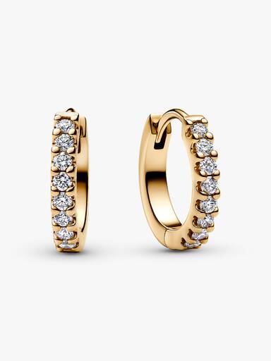 Pandora Era Lab-Grown Diamond Pavé Single Hoop Earring