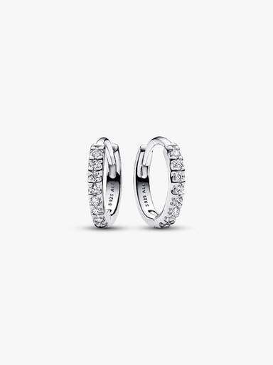 Sparkling Huggie Hoop Earrings