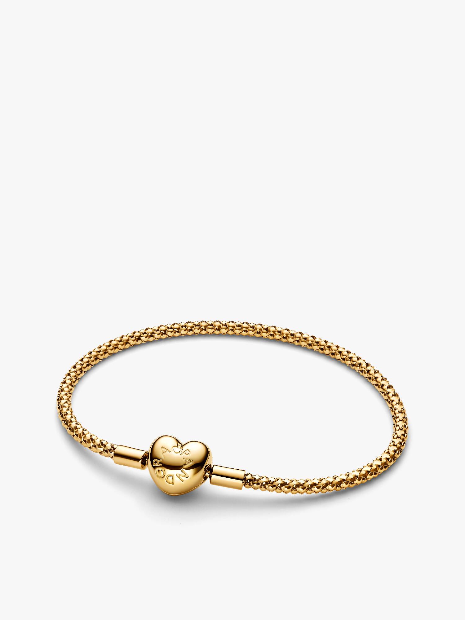Heart Clasp Studded Chain Bracelet