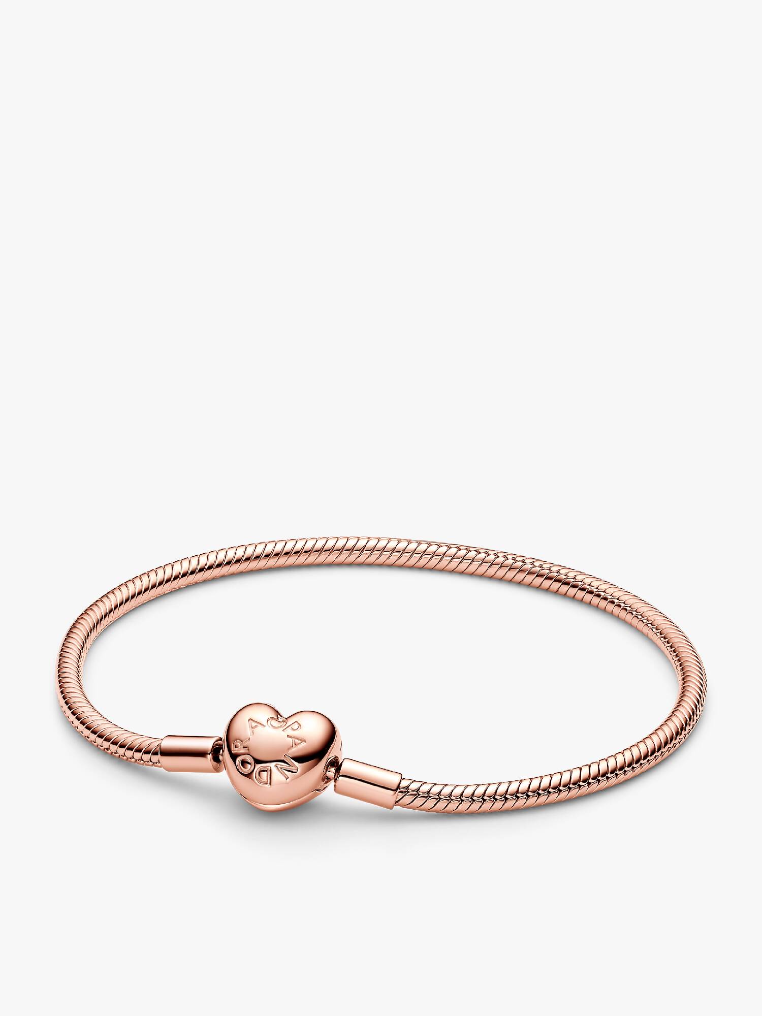 Heart Clasp Snake Chain Bracelet
