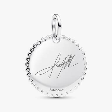Peach PRC Faeries Engraved Charm