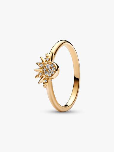 Celestial Sparkling Sun Ring