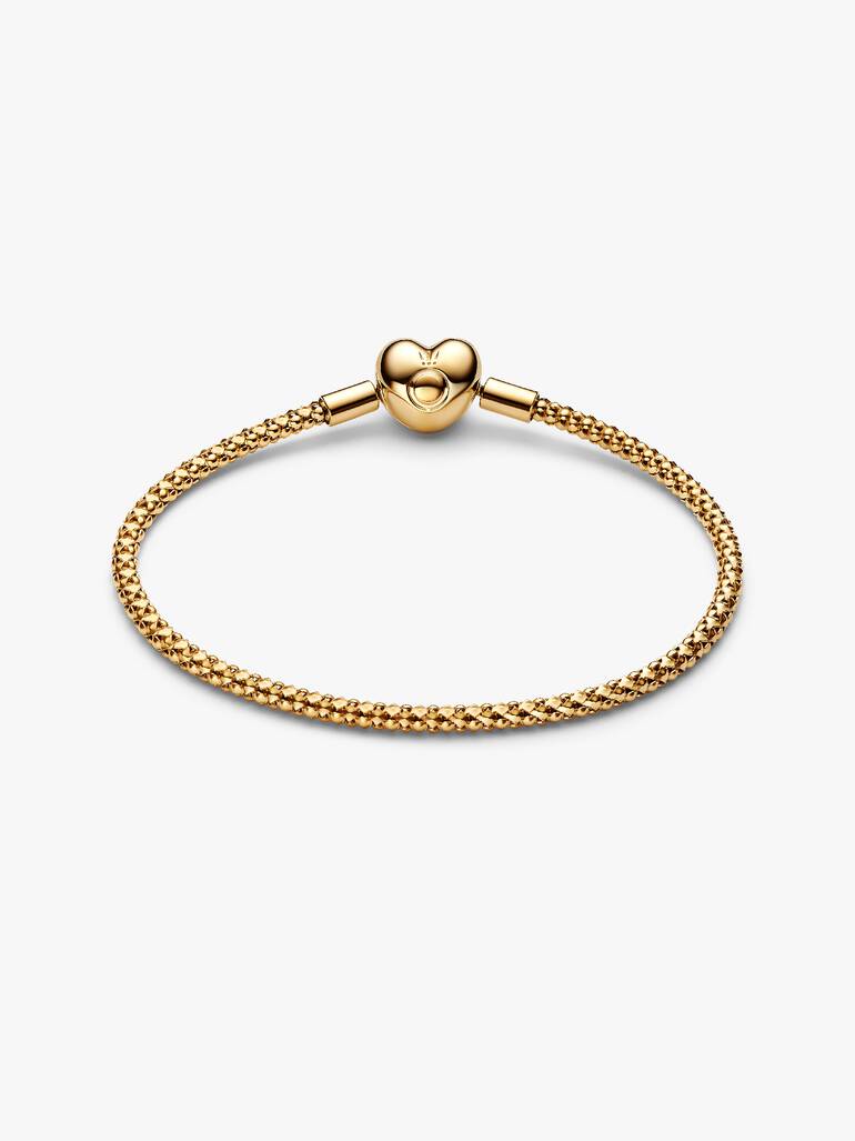 Heart Clasp Studded Chain Bracelet