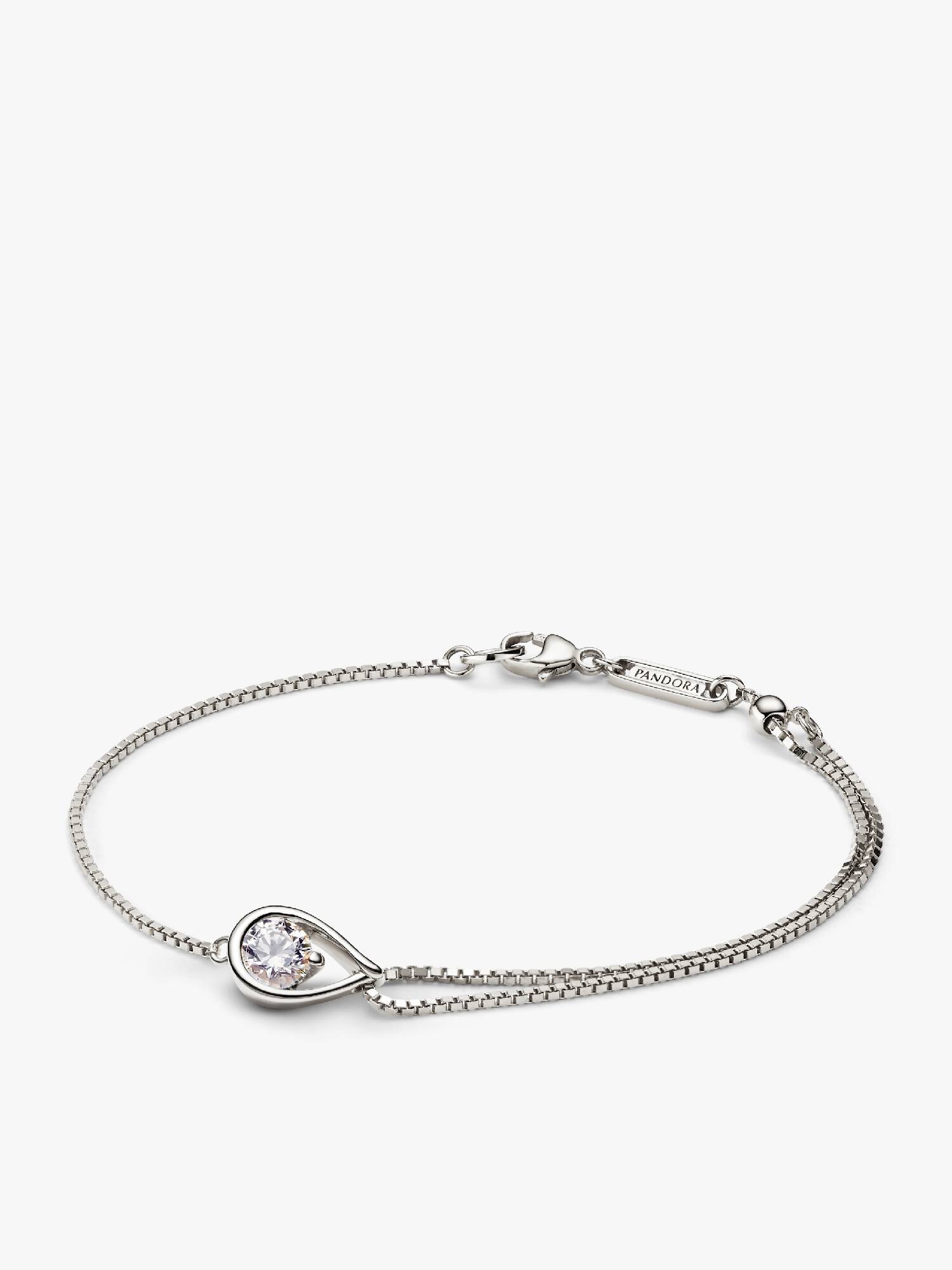 Pandora Infinite Lab-Grown Diamond Double Chain Bracelet