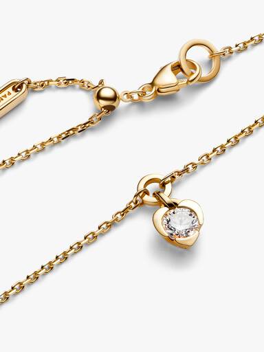 Pandora Talisman Lab-Grown Diamond Heart Chain Bracelet