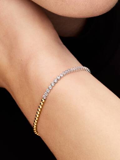 Beads & Tennis Bracelet