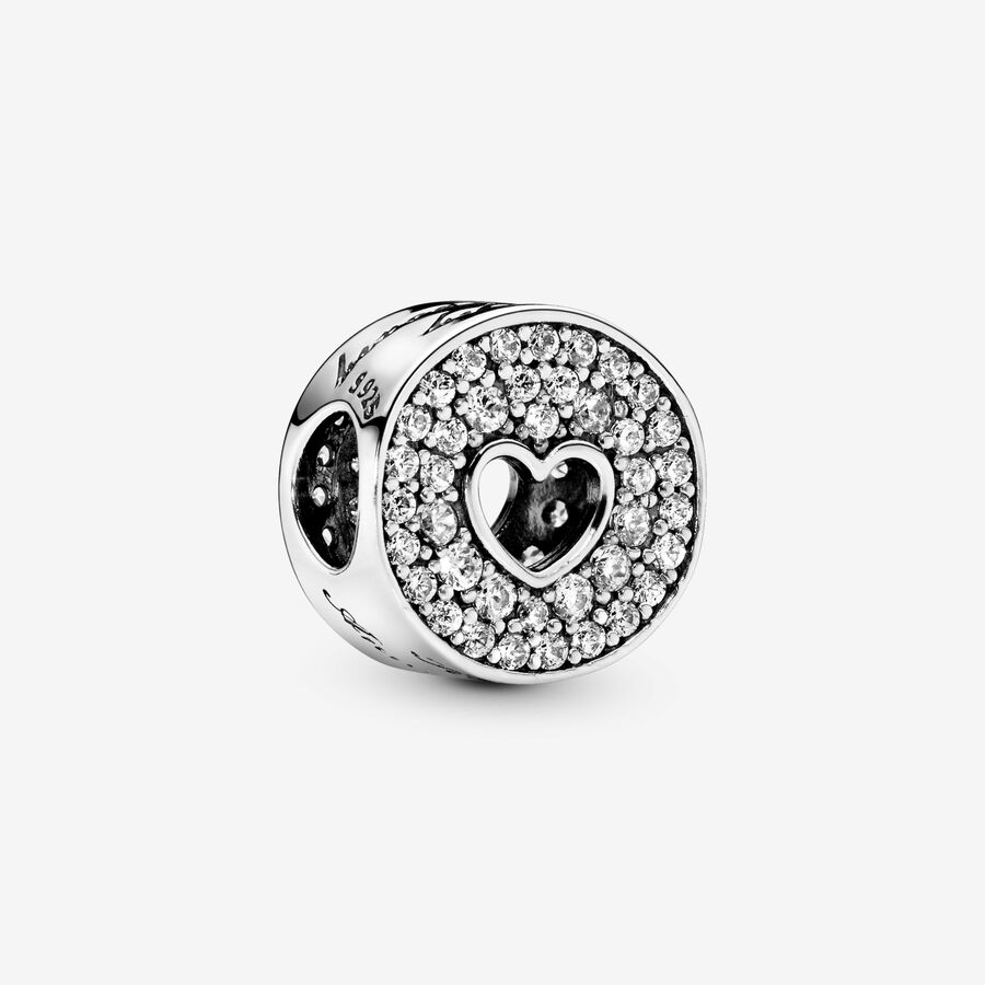 Pavé Heart Anniversary Charm image number 0