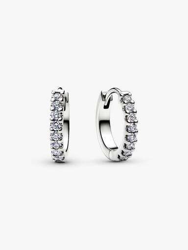Pandora Era Lab-Grown Diamond Pavé Single Hoop Earring